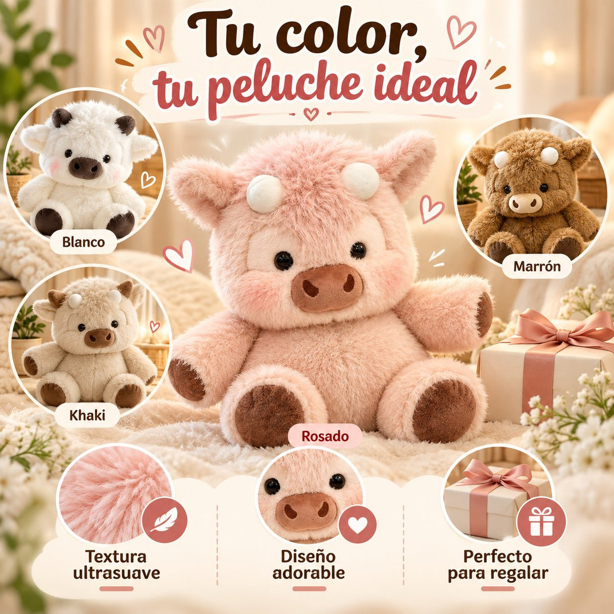 Tu color, tu peluche ideal