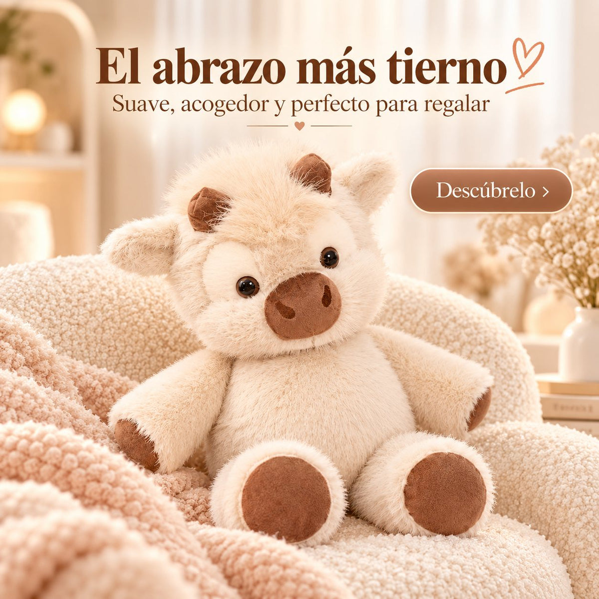Ternerito Highland de peluche: el abrazo más tierno